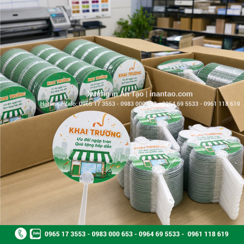 Quạt giấy theo yêu cầu hoàn thiện và đóng gói Đóng gói số lượng lớn quạt giấy theo yêu cầu