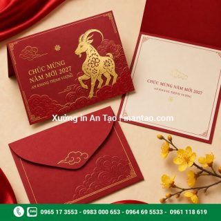 In Thiệp Tết Đẹp, Giá Tốt Theo Yêu Cầu Doanh Nghiệp