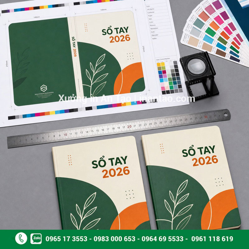 Quy trình kiểm tra chất lượng in sổ tay trước giao hàng Kiểm tra màu và chất lượng thành phẩm in sổ tay tại xưởng