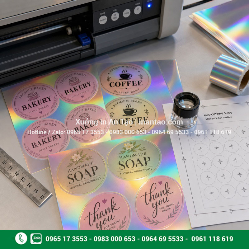 Kiểm tra chất lượng tem bảy màu thường Kiểm tra chất lượng in tem bảy màu thường tại xưởng