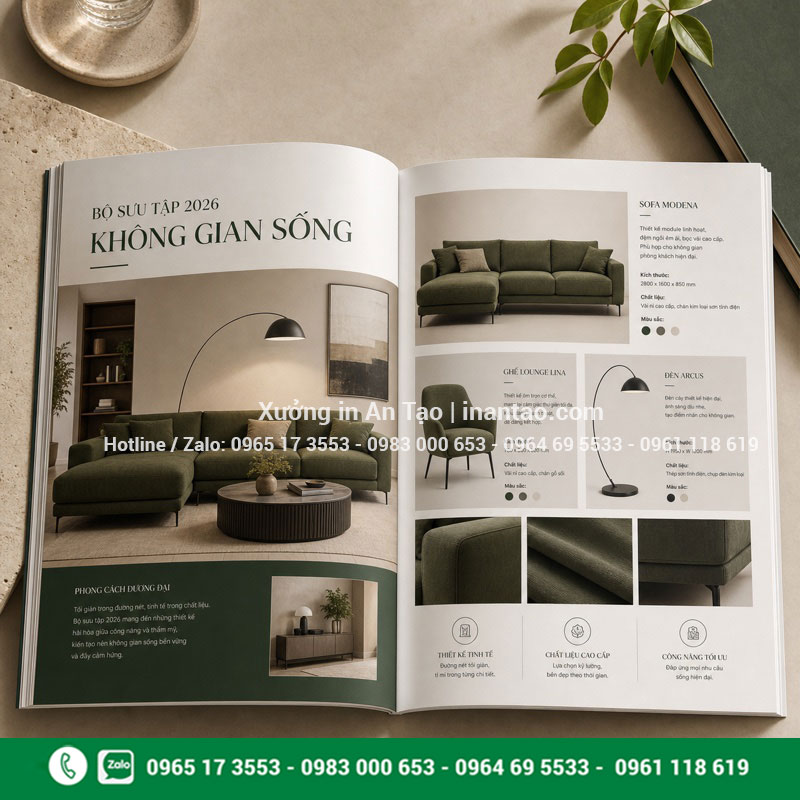 Mẫu ruột catalogue sản phẩm chuyên nghiệp Mẫu ruột catalogue sản phẩm bố cục rõ ràng