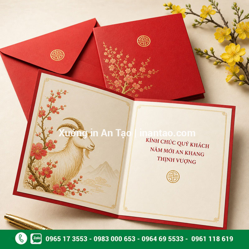 Mẫu nội dung thiệp chúc mừng năm mới Nội dung in thiệp chúc mừng năm mới trang trọng cho khách hàng