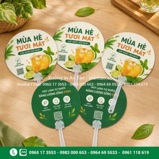 Quạt Giấy In Logo Theo Yêu Cầu Đẹp, Sắc Nét Tại TP HCM