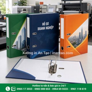In bìa còng theo yêu cầu, đẹp bền và đúng nhận diện