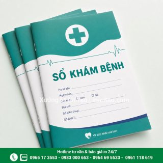 In sổ khám bệnh theo yêu cầu, giá xưởng tại TP.HCM