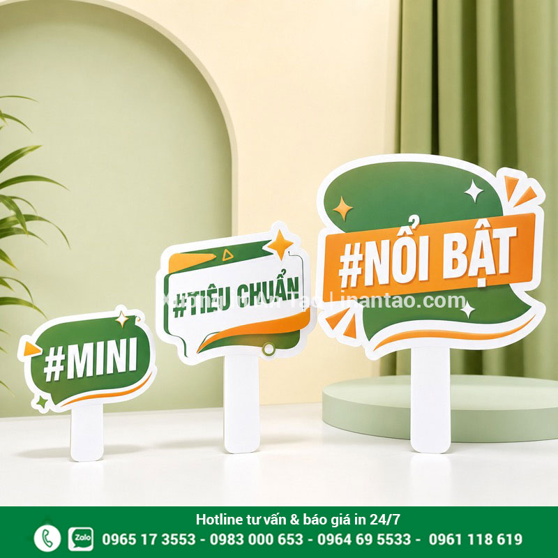 Cách chọn kích thước hashtag cầm tay dễ cầm và dễ đọc Ba kích thước hashtag cầm tay mini tiêu chuẩn và nổi bật