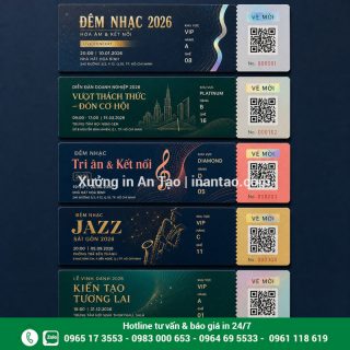 Vé sự kiện đẹp, giá xưởng tại TP HCM