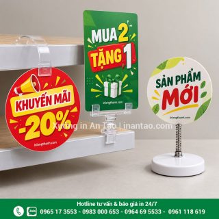 Wobbler quảng cáo: mẫu đẹp, bảng giá in theo yêu cầu tại TP HCM